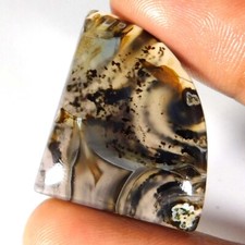 42.8Cts. Agate du Montana 100 % naturelle excellente pierre précieuse fantais...