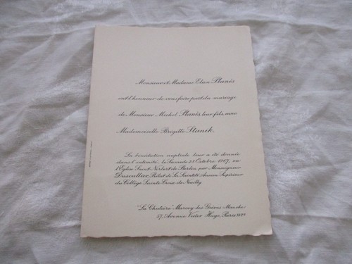 1971 faire part mariage - faire,