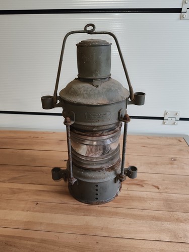 Ancienne lampe fanal - ancienne,