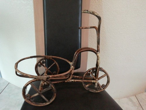Porte pot fleur tricycle - porte,