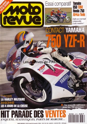 Moto revue 3073 yamaha yzf - 3073, 750