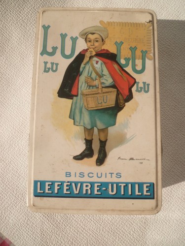 Boite sucre biscuits lu - a,