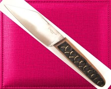 *UNIQUE COUTEAU PLIANT*EXTREMEÑA*CUSTOM*BOIS ET  CUIR  ÉCAILLES*INOX*ESPAGNE*