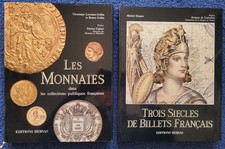Les Monnaies + Trois Siècles de Billets Français numismatique Hervas