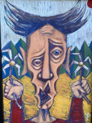 Peinture art brut - peinture,