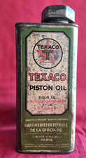 rare Bidon TEXACO PISTON OIL