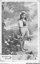 AIMP4-0350 - ENFANT - charrette fleurie