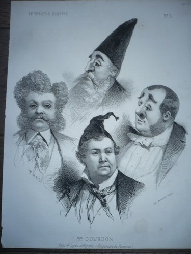 Gravure 19ème siècle acteur - 19ème,