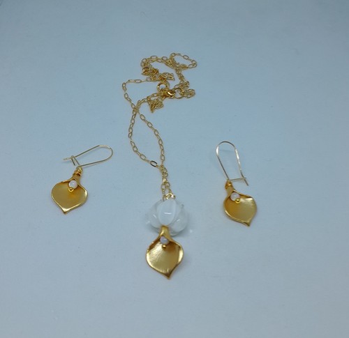 Parure collier boucles - parure,