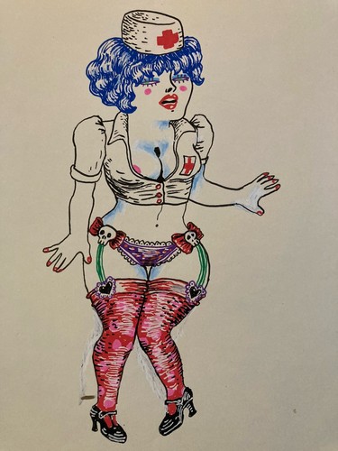 Dessin gouache 2000 - gouache, sur