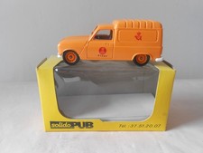 SOLIDO RENAULT 4  FOURGONNETTE 4L. Rare Poste danoise. Miniature 1/43