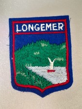 ECUSSON  A COUDRE LONGEMER. ANCIEN PATCH BLASON VILLE