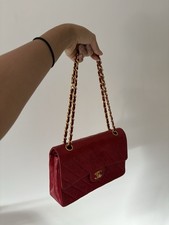Sac Chanel Timeless Classique Vintage En Cuire D’agneau Matelassé Double Rabat