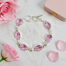 Bracelet saphir rose : pierre