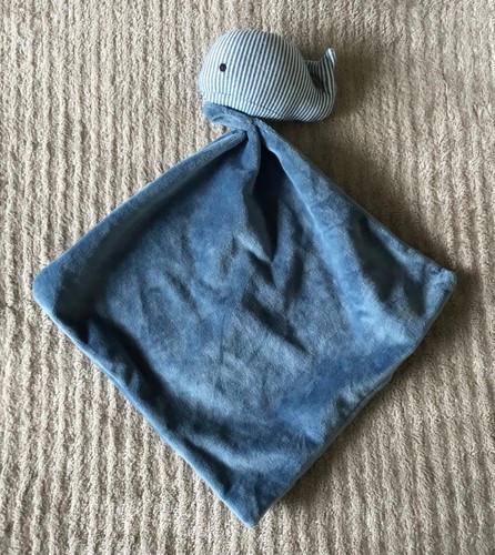 Doudou baleine bleue grelot - bleue,