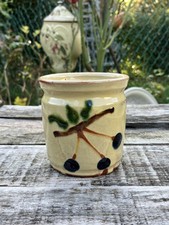 Pot à confiture, Terre cuite vernissé, Poterie de Savoie, Art populaire Savoyard