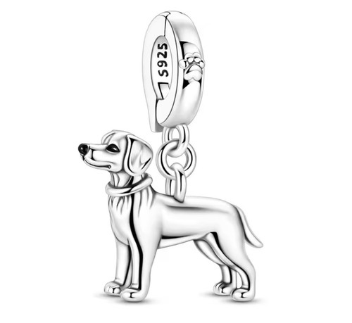Breloque beagle argent 925 - beagle,