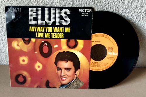 45t elvis presley anyway - presley, "