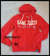 Belle veste sweat rouge à capuche T: M