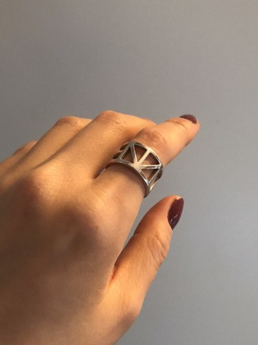 Bague ouverte argent - bague, en