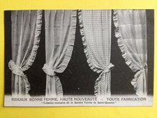cpa SOCIETE TEXTILE de St QUENTIN MICHEL Frères, PANNIER RIDEAUX BONNE FEMME 
