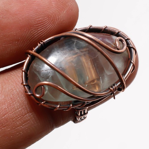 Bague cuivre pierre - en,