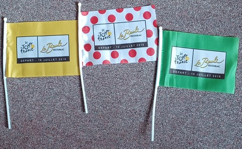 Cyclisme lot 3 drapeaux - -,