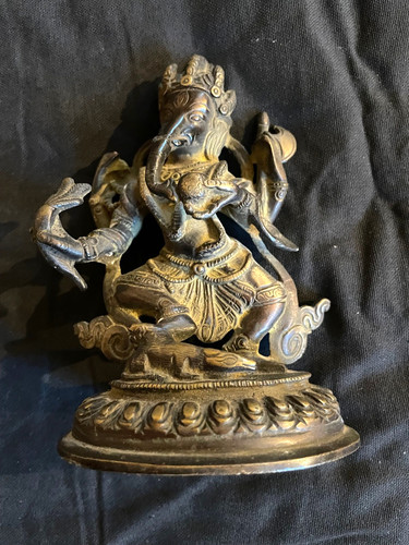 Statuette bronze dieu - statuette,