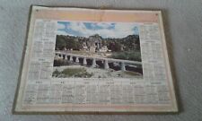 CALENDRIER ALMANACH DES PTT 1968 Oberthur Rennes  Gorges de la baume village