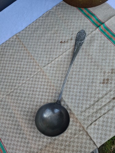 Ancien louche cuisine en - louche, de