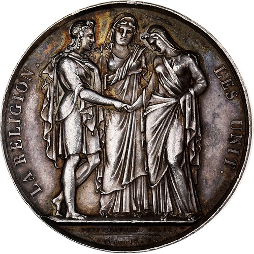 France médaille mariage la - france,, médaille,