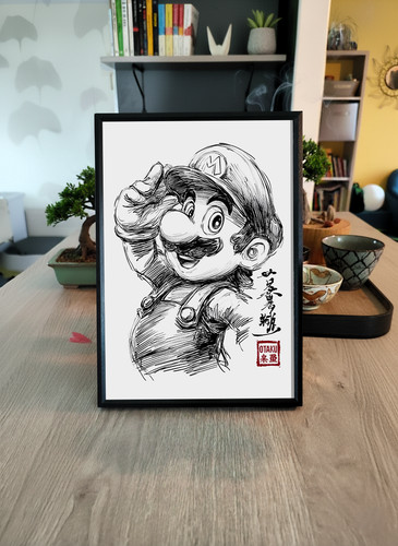Mario cadre jeux vidéo - –, a4