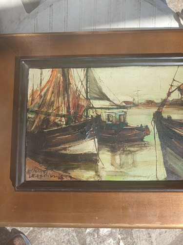 Ancienne huile sur toile - ancienne,