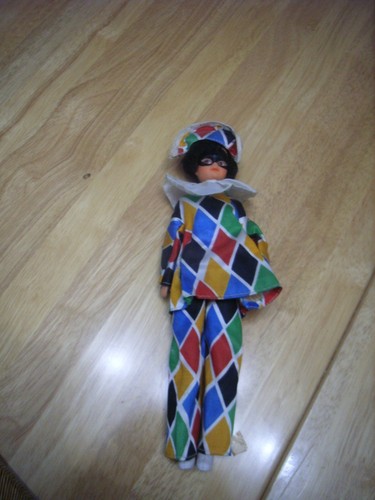 Poupée arlequin 28cm - arlequin,