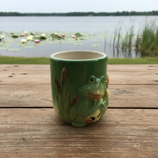 Mug Grenouille 3D Vert Kitsch Tasse Animal Drôle Déco Rétro Cadeau Amphibien