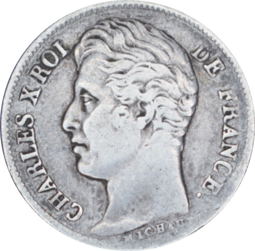 Franc charles 1828 a - 1/2,