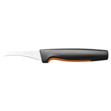 Fiskars Couteau à éplucher Forme fonctionnelle Lame incurvée de 6,8 cm, Ergon...