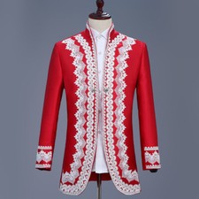 Hommes Brodé Tunique Hussard