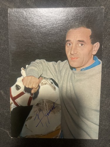 Carte postale chanteur charles - chanteur,