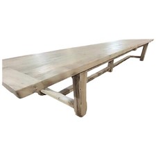 Table de ferme en chêne massif 550x122cm