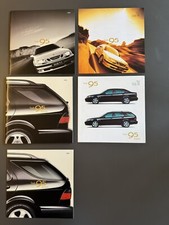 Lot de 5 Brochures et dépliants SAAB 9-5 berline / estate (1998 & 1999)