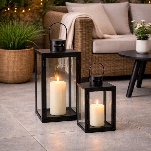 Lot lanternes noires - 2,