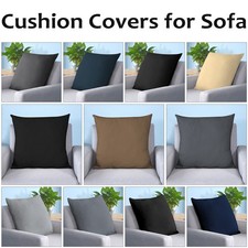 Coussins En Velours 18x18" Housses De Coussin 2/4 Pcs Carrés Pour Canapé