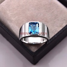 Naturel Bleu Gemme Topaze Avec