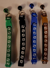°°  4 COLLIERS POUR CHATS OU CHIENS avec CLOCHETTES ASSORTIES - NEUFS -