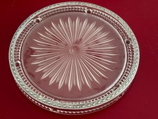 Dessous de plat Art Déco Verlys cerclage Argent poinçon minerve