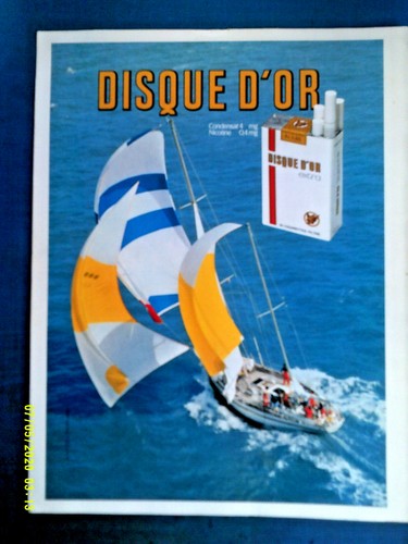 Magazine advert disque - magazine, d'or