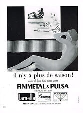 PUBLICITE ADVERTISING 094  1968  FINIMETAL & PULSA   radiateurs en acier