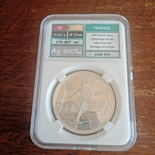 Piece argent 100 francs - piece, en