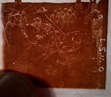 AVION  ALLEMAND ABATTU PHOTO VUE STÉRÉO PLAQUE VERRE GUERRE 1914 18 WW1 